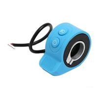 Dolvitrny Accélérateur d'accélérateur de rechange pour scooter électrique HX X6 pour contrôleur de vitesse - Interrupteur de guidon en ABS avec fil de 211 mm (bleu)