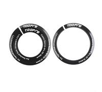 Dolvitrny Adaptateur de direction pour vélo de route VTT 1,5 à 1,125 | Composant de cyclisme conique vers tuyau droit, convertisseur de tube de direction anodisé noir, adaptateur de fourche de