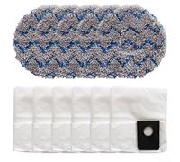 Dolvitrny Balai d'aspirateur pour Eureka J15 Pro et pour Ultra - Sacs à poussière + serpillères en microfibre - Accessoires de rechange pour nettoyage des poils d'animaux (B)