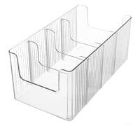 Dolvitrny Boîte de rangement extensible pour armoire de cuisine avec séparateurs réglables, récipient à tiroir en PET pour épices, salle de bain, bureau (A)