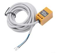 Dolvitrny Capteur de proximité inductif NPN Interrupteur normalement fermé avec distance de détection de 5 mm pour DC 12-24 V Automation industrielle Détection de métaux Corps ABS carré