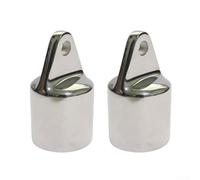 Dolvitrny Capuchon coulissant triangulaire pour dessus Bimini - Acier inoxydable 316 de qualité marine - Fixation sur rail d'auvent de bateau - Matériel d'abri solaire pour yachts et (32 mm)