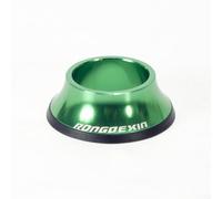 Dolvitrny Capuchon de casque de vélo en alliage d'aluminium pour fourche de | Tube de direction de fourche, joint torique étanche, manchon en caoutchouc, tige plate modifiée pour le haut, casque de vélo