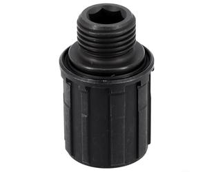 Dolvitrny Carrosserie de moyeu de cassette en acier pour Novatec - 8/9/10/11 vitesses pour vélo Freehub, noir ou argent, P2.12 pas de dent, 51,7 mm (noir)