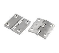 Dolvitrny Charnières à bout en acier inoxydable 316 de qualité marine pour trappe de bateau et portes de camping-car - Charnières d'armoire résistantes au poli miroir, 3,8 cm ou 5,1 cm (50 x 50 (91 g)