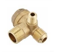 Dolvitrny Clapet anti-retour en laiton robuste à 3 ports pour compresseur d'air, pompe à piston, réservoir de sécurité, régulateur de pression, raccord d'outil industriel