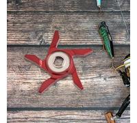 Dolvitrny rein étoile en aluminium pour moulinets de pêche Baitcast - Outil de réglage renforcé en fibre de carbone, compatible avec filetage à gauche ou à droite (rouge à droite)
