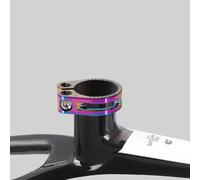 Dolvitrny Collier de serrage pour tige de selle de vélo - Alliage d'aluminium creux, pour usiné CNC et anodisé, pour tubes de selle de 31,8 mm ou 34,9 mm, design de verrouillage léger (31,8 coloré)