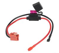 Dolvitrny Connecteur de véhicule 12 V compatible avec les jouets autoportés, connecteur de batterie rouge à 2 broches, faisceau de fils 12 AWG avec fusible de 40 A, connexion de batterie SLA