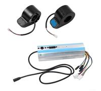 Dolvitrny Contrôleur de scooter électrique avec accélérateur et bouton de frein pour ES1, ES2, ES3, ES4 - Plaque de commande en métal ABS, compact 20 x 20 x 5 cm, 310 - 360 g (ensemble)