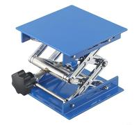 Dolvitrny Cric de laboratoire pour gravure sur bois, plate-forme de laboratoire réglable en hauteur 100 x 100 mm avec volant, support élévateur en aluminium