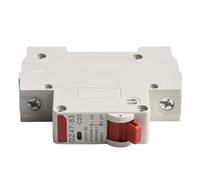 Dolvitrny Disjoncteur AC 63 A 1 pôle unipolaire pour protection du système solaire PV, disjoncteur de court-circuit 6 kA avec protection contre les surintensités, flamme en nylon AC500 V (1P 20 A)