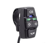 Dolvitrny DK336 Interrupteur de vélo électrique 36 V/48 V, feu avant pour klaxon, clignotant, commande pour scooter électrique, tricycle, VTT, unité de commande de guidon en plastique
