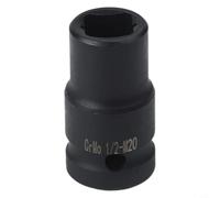 Dolvitrny Douille d'entraînement de 1,27 cm pour robinets à tige carrée, douille de robinet carrée M6 vers pour support de robinet M24, outil à main en acier au chrome vanadium avec revêtement