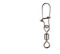 Dolvitrny Émerillons de pêche en acier inoxydable - Lot de 50 anneaux pivotants rotatifs robustes pour leurres d'eau salée et d'eau douce et connecteurs de crochet (2#35,5 mm)