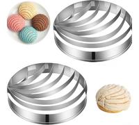 Dolvitrny Emporte-pièce en forme de coquillage en acier inoxydable, moule à pain Concha, outil de façonnage de pâte, durable 10 x 10 cm, argent, pour la cuisson du pain et des pâtisseries à la maison
