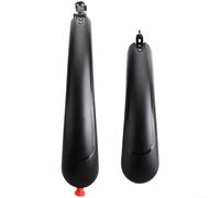Dolvitrny Ensemble de garde-boue pour vélo tout-terrain avec feu arrière LED, longues bavettes garde-boue réglables, pour VTT de 20 à 26 pouces, PP pour garde-boue, pour cyclisme (pour 66 cm)