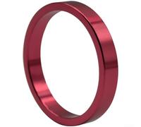 Dolvitrny Entretoises de casque en alliage d'aluminium 2 mm, 3 mm, 5 mm, 10 mm, 15 mm, 20 mm pour VTT route (rouge - 5 mm)