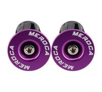 Dolvitrny Extrémité de guidon en alliage d'aluminium pour inserts de guidon de 22 mm, 23 mm, 24 mm, tige à vis pour vélo pliable de route, extrémités de tige de protection (violet)