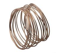 Dolvitrny Fil d'entraînement en aluminium anodisé pour bonsaï pour jardinage et mise en forme de plantes - Fil flexible pour débutants et experts (1 pièce, marron)