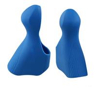 Dolvitrny For-Shimano 105 ST-5700 Capuchons de levier de frein de rechange, housses en caoutchouc pour levier de vitesse de vélo de route, accessoires de poignée de guidon de vélo (bleu)