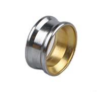 Dolvitrny Guide de ligne de bobine métallique pour anneau - Pièce de rechange pour moulinet de pêche, 8 mm/6,9 mm ID, argent, 2 g (11 x 5 mm)