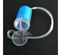 Dolvitrny Hameçon de pêche à la carpe en acier à haute teneur en carbone avec ligne pré-nouée - Corps plat, hameçon pointu pour poissons moyens à grands, appâts, 8#-30#, 10-50 pièces (17#)