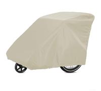 Dolvitrny Housse de rangement imperméable en tissu Oxford 210D pour remorque de vélo pour enfants et animaux domestiques - Convient pour Qeridoo, Burley, Thule (beige)