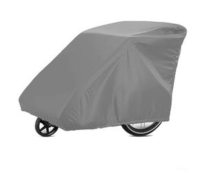 Dolvitrny Housse de rangement imperméable en tissu Oxford 210D pour remorque de vélo pour enfants et animaux domestiques - Convient pour Qeridoo, Burley, Thule (gris)