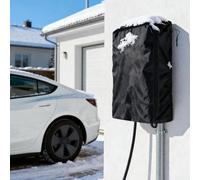 Dolvitrny Housse de station de charge durable en polyuréthane, imperméable, résistante aux intempéries, résistante aux UV, ajustement parfait pour une protection intérieure et extérieure, noir, 45 x