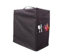 Dolvitrny Housse pour machine à crème glacée CREAMi FS301 et NC701 - Housse anti-poussière matelassée en tissu Oxford 600D avec poches de rangement, poignée de transport et design pliable (48 x 17 x