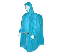 Dolvitrny Imperméable ultraléger pour la randonnée et la pêche - Veste de pluie imperméable en nylon 15D avec capuche réglable, équipement de pluie compact et pliable pour adultes (bleu)