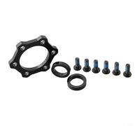 Dolvitrny Kit de conversion de moyeu VTT pour boost avant 15 x 100 à 110 mm | Kit de cales de moyeu de roue anodisées noires, boulons convertisseurs de diamètre d'essieu de vélo, réglage de la largeur du