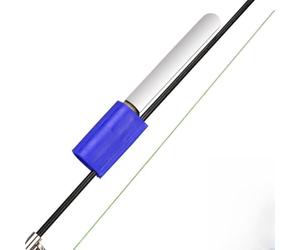 Dolvitrny Lampe LED de nuit pour pêche de nuit avec alarme de touche pour clip de canne à pêche - Bâton lumineux rouge/vert, alimenté par CR425, pour un design en plastique ultra léger pour la pêche