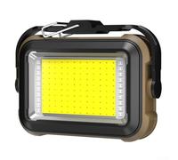 Dolvitrny Lampe solaire LED de camping avec chargement USB-C, lampe de travail rechargeable 3600 mAh, projecteur COB couleur réglable, IPX4 en aluminium (COB)