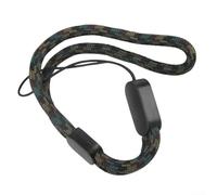 Dolvitrny Lanière de sécurité pour casque et caméra Garmin Edge, lumières de vélo, corde en nylon anti-perte, 20,5 cm de long, empêche la perte de matériel sur la route (camouflage)
