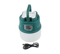 Dolvitrny Lanterne solaire de camping LED avec 4 modes, faisceau zoomable et rechargeable par USB pour l'extérieur, design suspendu pour marché de nuit et utilisation sur stand (vert C50)