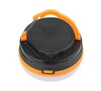 Dolvitrny Lanterne solaire portable pour extérieur : lampe LED rechargeable par USB pour camping et randonnée, lampe de tente, compacte et multifonctionnelle à énergie solaire (jaune)