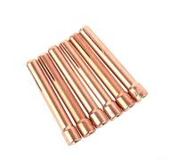 Dolvitrny Lot de 10 pinces de soudage TIG pour lampe torche WP9 WP20 WP25, corps de collier de serrage en laiton 13N avec alésage de 2,4 mm et 3,2 mm, pinces d'électrode pour consommables de torche