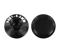Dolvitrny Lot de 2 protections de filetage pour pédales de vélo M14 x P1.0 en alliage d'aluminium - Couvre-poussière de 9/16" - Accessoires de réparation pour vélo de montagne et de route (5 mm)