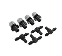 Dolvitrny Lot de 20 buses d'arrosage brumisateur avec connecteurs en T pour irrigation de pelouse, brumisation de jardin, humidification de serre et refroidissement de terrasse