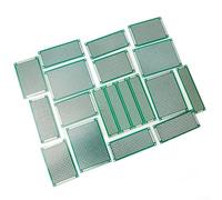 Dolvitrny Lot de 20 cartes de protoboard PCB double face avec assortiment de tailles mixtes 2 x 8 3 x 7 4 x 6 5 x 7 cm Planche de perfectionnement soudable pour circuit électronique