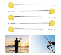 Dolvitrny Lot de 5 aiguilles à appât pour la pêche au carburateur - Outil d'aiguille à bouillettes pour la fabrication de bas de ligne de pêche, outil de perçage d'appât durci