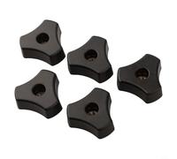 Dolvitrny Lot de 5 boulons M8 avec écrous pour le travail du bois, table de toupie et perceuse à perceuse, fixations d'établi robustes, fixations gabarits, matériel d'atelier (5 écrous M8)