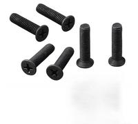 Dolvitrny Lot de 6 vis de fixation à filetage gauche pour mandrins UNF - Vis d'adaptation M5 & M6 x 25 mm compatibles avec mandrin de perceuse UNF 1/2" et 3/8" (M6 x 25 mm)