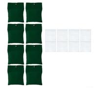 Dolvitrny Lot de 8 sacs de lestage pour rideaux en toile de 425,2 g - Poids réutilisables pour rideaux d'extérieur avec fermeture automatique, pinces métalliques et sacs en polyéthylène pour tonnelle