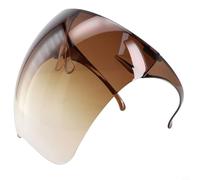 Dolvitrny Lunettes de cyclisme, double face, anti-buée et coupe-vent, verres HD PC pour équitation, randonnée, ski, conduite, sports de plein air, grande version (marron)