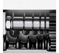 Dolvitrny Machine à dénuder multitrous - Pince à dénuder manuelle/électrique en cuivre à double entraînement avec système à 6 trous à 5 pistes, lames en acier inoxydable et automatique