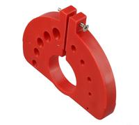 Dolvitrny Meuleuse portable pour meuleuse d'angle, accessoire d'affûtage multi-tailles avec plaque de pression, outil d'affûtage de foret ABS pour une utilisation intensive (rouge)