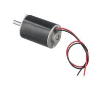 Dolvitrny Moteur à aimant permanent CC 30 W haute vitesse pour rotation 12 V 24 V CW avec enroulement en cuivre et couple élevé pour applications de générateur de bricolage (12 V-3500 tr/min)